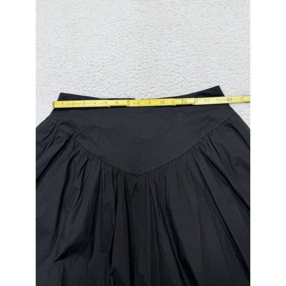 Anthropologie Maeve Maxi Skirt Black Drop Waist Cotton Preppy Boho Size 10 New - Picture 6 of 14